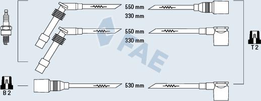 FAE 85087 - Augstsprieguma vadu komplekts www.autospares.lv