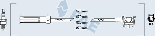 FAE 85110 - Augstsprieguma vadu komplekts www.autospares.lv