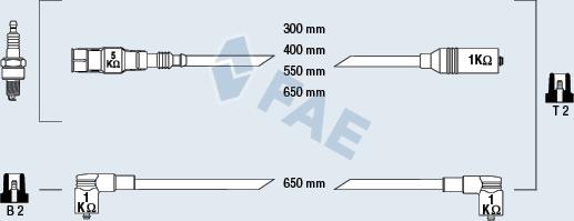 FAE 85865 - Augstsprieguma vadu komplekts www.autospares.lv