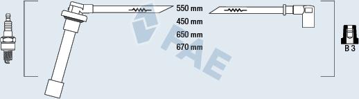 FAE 85821 - Augstsprieguma vadu komplekts www.autospares.lv