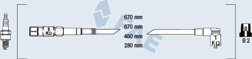 FAE 85879 - Augstsprieguma vadu komplekts www.autospares.lv