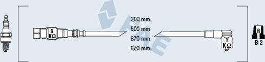 FAE 85875 - Augstsprieguma vadu komplekts www.autospares.lv