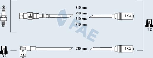 FAE 85870 - Augstsprieguma vadu komplekts www.autospares.lv