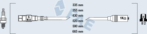 FAE 85878 - Augstsprieguma vadu komplekts www.autospares.lv