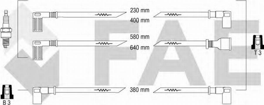 FAE 85270 - Augstsprieguma vadu komplekts www.autospares.lv