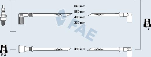 FAE 85271 - Augstsprieguma vadu komplekts www.autospares.lv