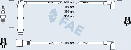 FAE 85765 - Augstsprieguma vadu komplekts www.autospares.lv