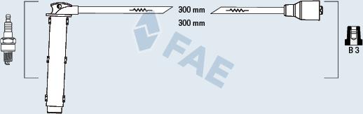 FAE 85766 - Augstsprieguma vadu komplekts www.autospares.lv