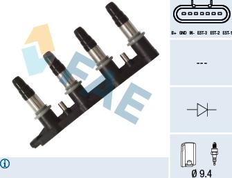 FAE 80351 - Катушка зажигания www.autospares.lv