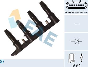 FAE 80321 - Катушка зажигания www.autospares.lv