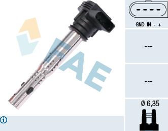 FAE 80240 - Ignition Coil www.autospares.lv