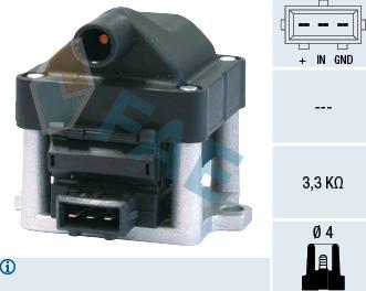 FAE 80200 - Ignition Coil www.autospares.lv