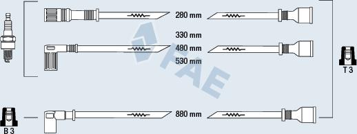 FAE 83940 - Augstsprieguma vadu komplekts www.autospares.lv