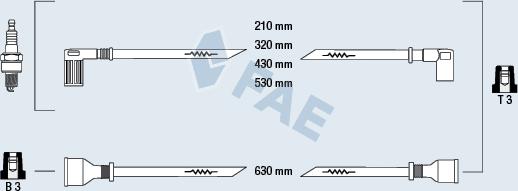 FAE 83900 - Augstsprieguma vadu komplekts www.autospares.lv