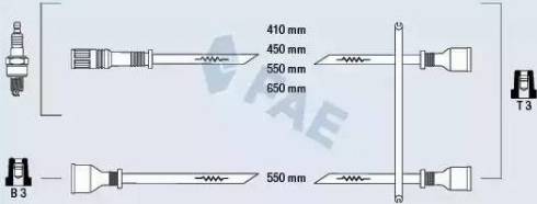 FAE 83910 - Augstsprieguma vadu komplekts www.autospares.lv