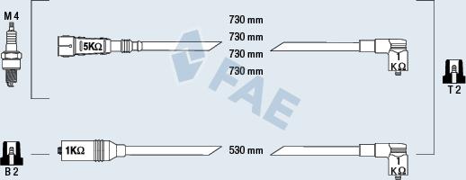 FAE 83979 - Augstsprieguma vadu komplekts www.autospares.lv