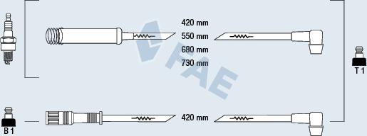 FAE 83560 - Augstsprieguma vadu komplekts www.autospares.lv