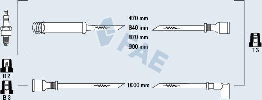 FAE 83530 - Augstsprieguma vadu komplekts www.autospares.lv