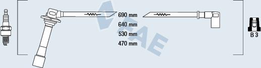 FAE 83641 - Augstsprieguma vadu komplekts www.autospares.lv