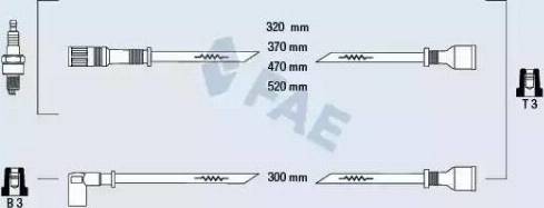 FAE 83660 - Augstsprieguma vadu komplekts www.autospares.lv