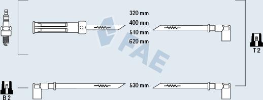 FAE 83080 - Augstsprieguma vadu komplekts www.autospares.lv