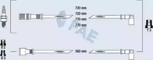 FAE 83020 - Augstsprieguma vadu komplekts www.autospares.lv