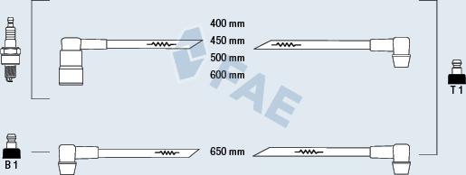 FAE 83190 - Augstsprieguma vadu komplekts www.autospares.lv