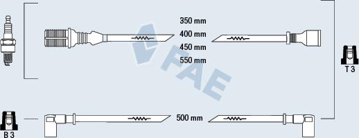 FAE 83810 - Augstsprieguma vadu komplekts www.autospares.lv