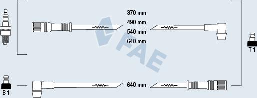 FAE 83230 - Augstsprieguma vadu komplekts www.autospares.lv