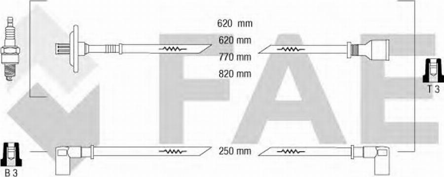 FAE 83740 - Augstsprieguma vadu komplekts www.autospares.lv