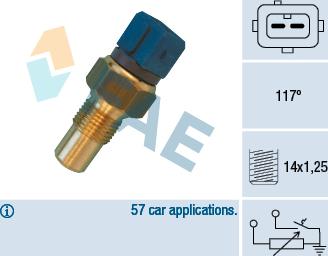 FAE 34440 - Devējs, Dzesēšanas šķidruma temperatūra www.autospares.lv