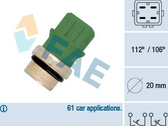 FAE 35590 - Devējs, Dzesēšanas šķidruma temperatūra www.autospares.lv