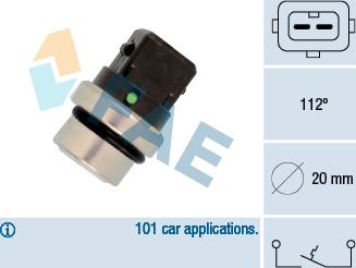 FAE 35640 - Devējs, Dzesēšanas šķidruma temperatūra www.autospares.lv