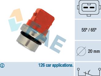 FAE 35320 - Devējs, Dzesēšanas šķidruma temperatūra www.autospares.lv