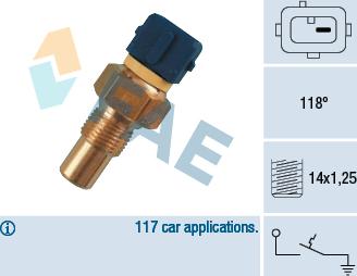 FAE 35290 - Devējs, Dzesēšanas šķidruma temperatūra www.autospares.lv