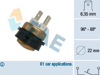 FAE 36080 - Termoslēdzis, Radiatora ventilators www.autospares.lv