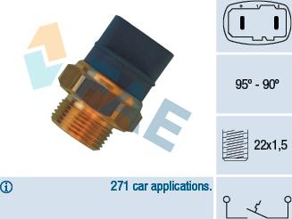 FAE 36370 - Termoslēdzis, Radiatora ventilators www.autospares.lv