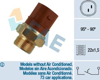 FAE 36270 - Termoslēdzis, Radiatora ventilators autospares.lv