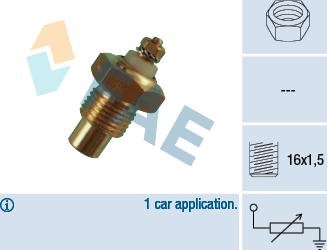 FAE 30280 - Devējs, Dzesēšanas šķidruma temperatūra www.autospares.lv