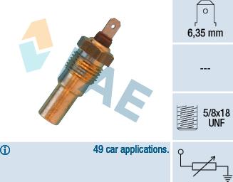 FAE 31690 - Devējs, Dzesēšanas šķidruma temperatūra www.autospares.lv