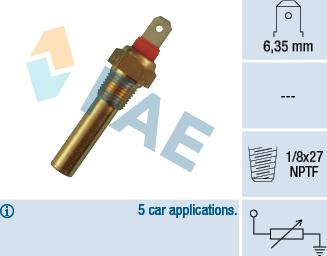 FAE 31640 - Devējs, Dzesēšanas šķidruma temperatūra www.autospares.lv