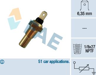 FAE 31390 - Devējs, Dzesēšanas šķidruma temperatūra www.autospares.lv