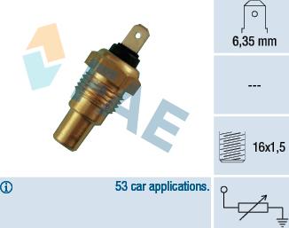 FAE 31310 - Devējs, Dzesēšanas šķidruma temperatūra www.autospares.lv