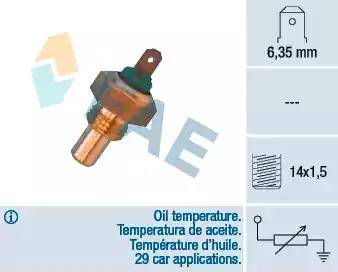 FAE 31700 - Devējs, Eļļas temperatūra www.autospares.lv