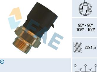 FAE 38310 - Termoslēdzis, Radiatora ventilators autospares.lv