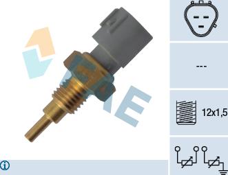 FAE 33910 - Devējs, Dzesēšanas šķidruma temperatūra www.autospares.lv