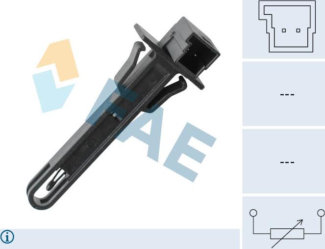 FAE 33923 - Devējs, Salona temperatūra www.autospares.lv