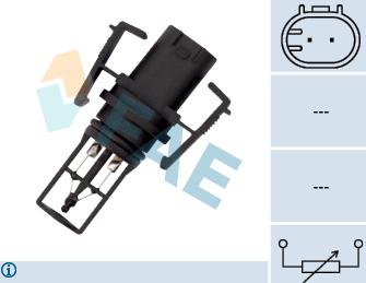 FAE 33504 - Devējs, Ieplūstošā gaisa temperatūra www.autospares.lv