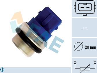 FAE 33630 - Датчик, температура охлаждающей жидкости www.autospares.lv