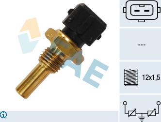 FAE 33090 - Датчик, температура охлаждающей жидкости www.autospares.lv